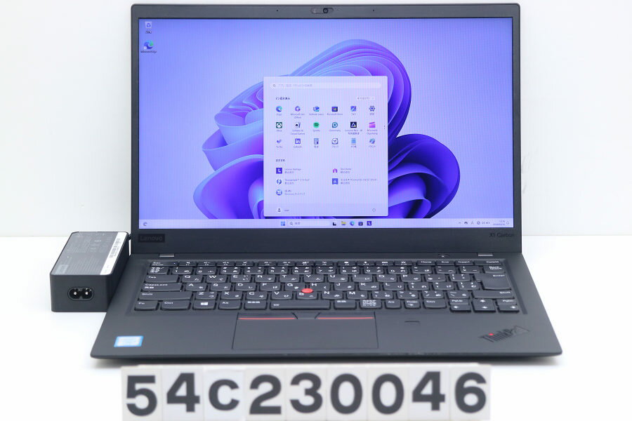 Lenovo ThinkPad X1 Carbon 6th Gen Core i5 8250U 1.6GHz/8GB/256GB(SSD)/14W/FHD(1920x1080)/Win11 マイク不良【中古】【20240319】