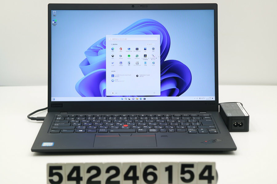 【ジャンク品】Lenovo ThinkPad X1 Carbon 7th Gen Core i7 1.8GHz/16GB/256GB(SSD)/Win11 バッテリー完全消耗 カメラ不良【中古】【20240330】