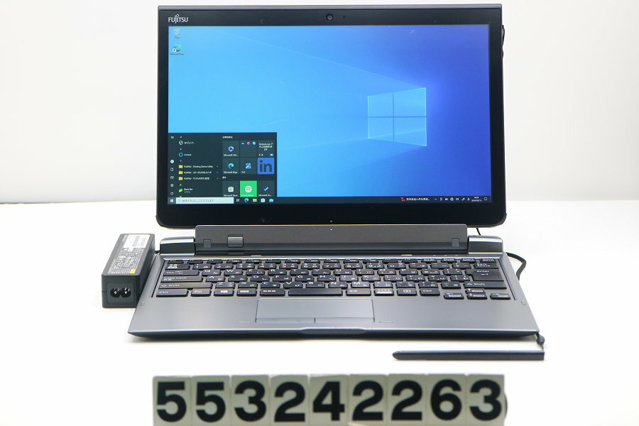 富士通 ARROWS Tab Q737/R Core i7 7600U 2.8GHz/8GB/256GB(SSD)/13.3W/FHD(1920x1080) タッチパネル/Win10【中古】【20240517】