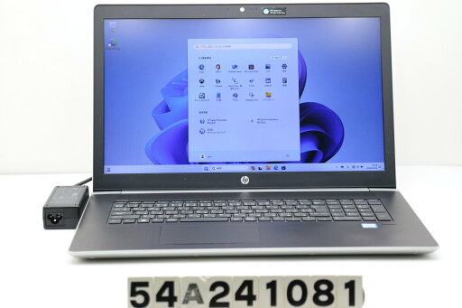 hp ProBook 470 G5 Core i5 8250U 1.6GHz/8GB/256GB(SSD)+500GB/17.3W/WXGA++(1600x900)/Win11/GeForce 930MX【中古】【20241018】 hp ProBook 470 G5 Core i5 8250U 1.6GHz/8GB/256GB(SSD)+500GB/17.3W/WXGA++(1600x900)/Win11/GeForce 930MX【中古】【20241018】