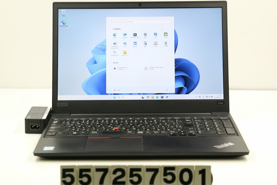 Rakuten - Lenovo ThinkPad E580 Core i3 8130U 2.2GHz/8GB/256GB(SSD)/15.6W/FHD(1920x1080)/Win11【中古】【20260130】