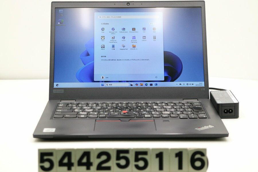 Lenovo ThinkPad L13 Core i5 10210U 1.6GHz/8GB/256GB(SSD)/13.3W/FWXGA(1366x768)/Win11 キー文字消えあり【中古】【20250514】