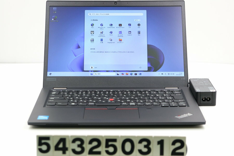 13 inches - Lenovo ThinkPad L13 Gen2 Core i3 1115G4 3GHz/8GB/128GB(SSD)/13.3W/FWXGA(1366x768)/Win11【中古】【20250820】