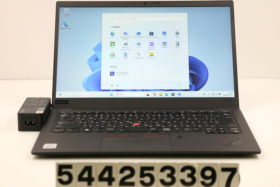 Rakuten - Lenovo ThinkPad X1 Carbon 8th Gen Core i5 10210U 1.6GHz/8GB/256GB(SSD)/14W/FHD(1920x1080)/Win11【中古】【20250828】