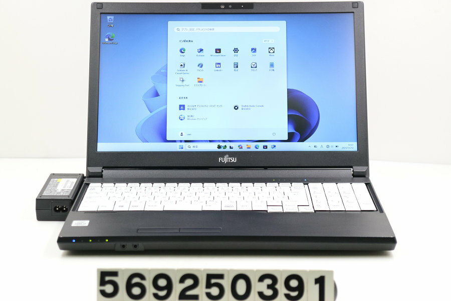 富士通 LIFEBOOK A5510/D Core i3 10110U 2.1GHz/8GB/256GB(SSD)/DVD/15.6W/FWXGA(1366x768)/Win11【中..