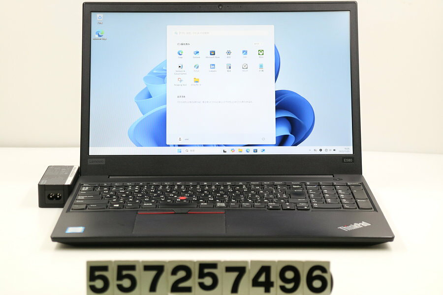15 inches - Lenovo ThinkPad E580 Core i3 8130U 2.2GHz/8GB/256GB(SSD)/15.6W/FHD(1920x1080)/Win11【中古】【20251127】
