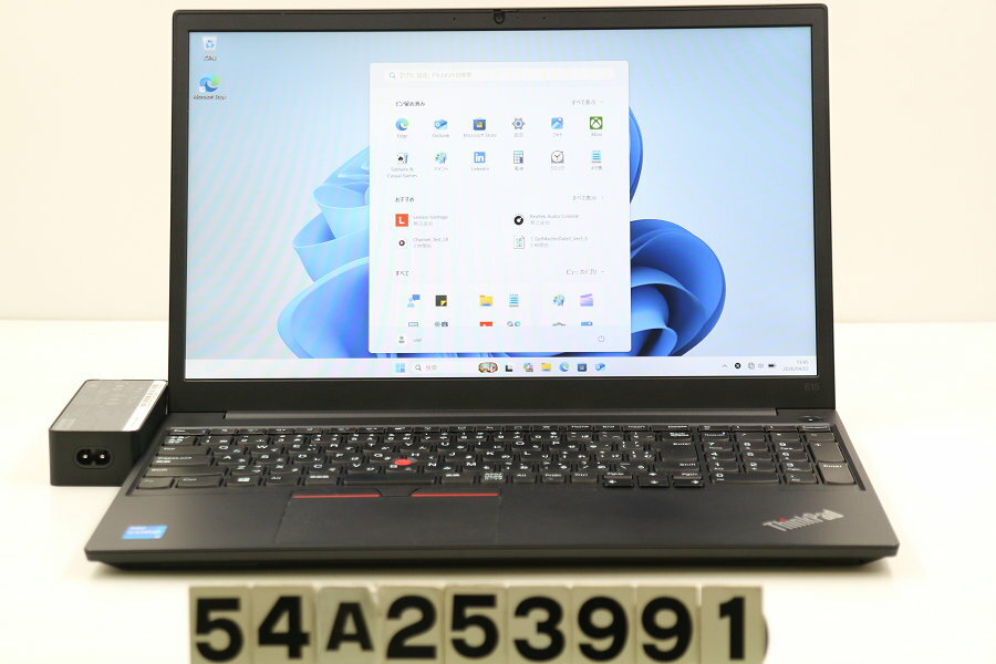 15 inches - Lenovo ThinkPad E15 Gen2 Core i5 1135G7 2.4GHz/8GB/256GB(SSD)/15.6W/FHD(1920x1080)/Win11【中古】【20260403】