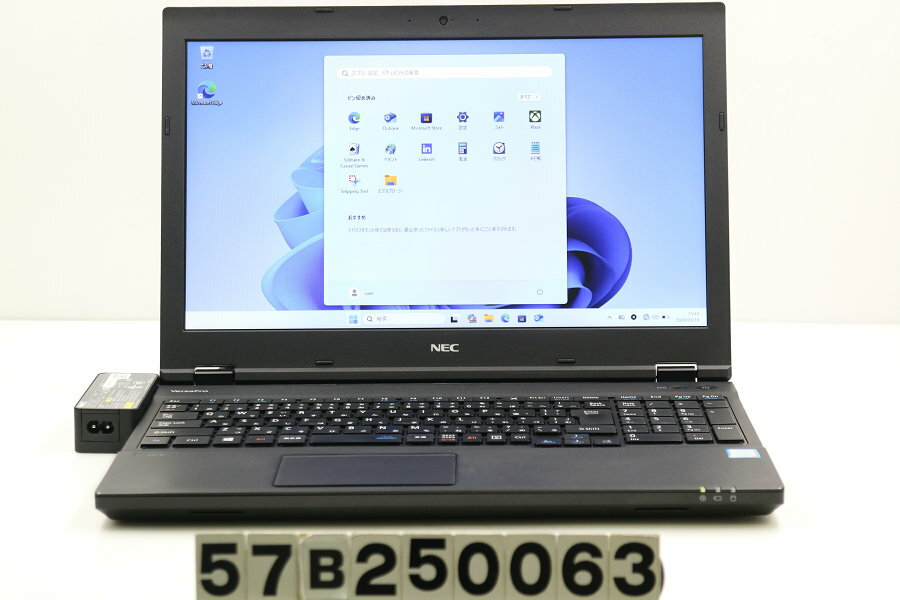 Panasonic - NEC PC-VKT16XZG4 Core i5 8250U 1.6GHz/8GB/256GB(SSD)/DVD/15.6W/FWXGA(1366x768)/RS232C/Win11【中古】【20260325】