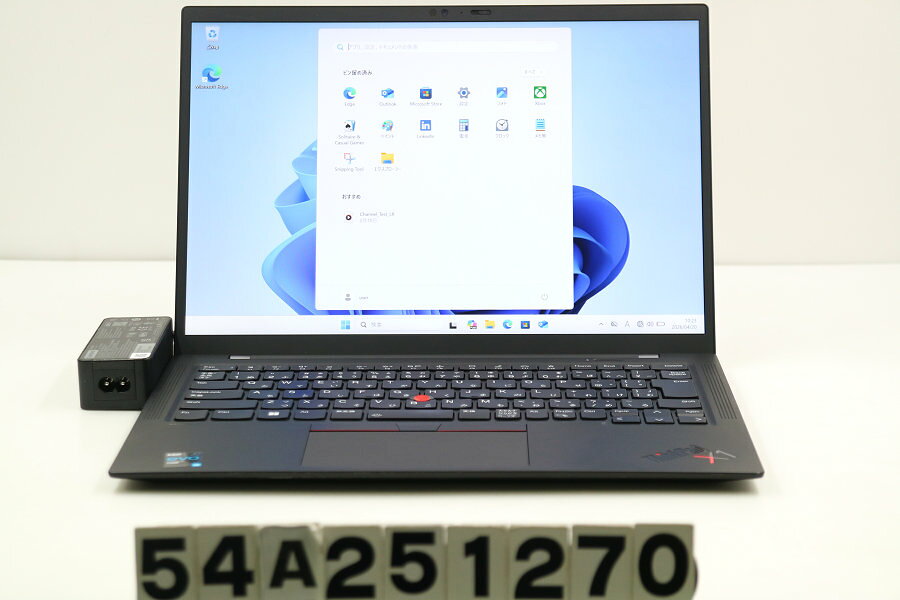 FUJITSU - Lenovo ThinkPad X1 Carbon 9th Gen Core i5 1135G7 2.4GHz/8GB/256GB(SSD)/14W/WUXGA(1920x1200)/Win11【中古】【20260422】
