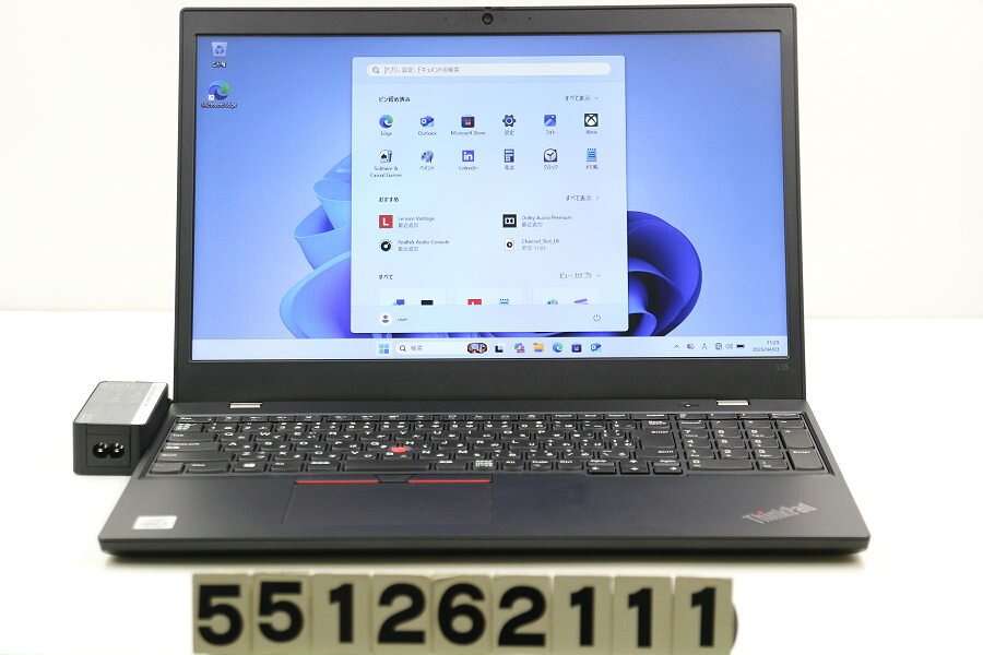 Rakuten - Lenovo ThinkPad L15 Gen1 Core i5 10210U 1.6GHz/8GB/256GB(SSD)/15.6W/FWXGA(1366x768)/Win11【中古】【20260409】