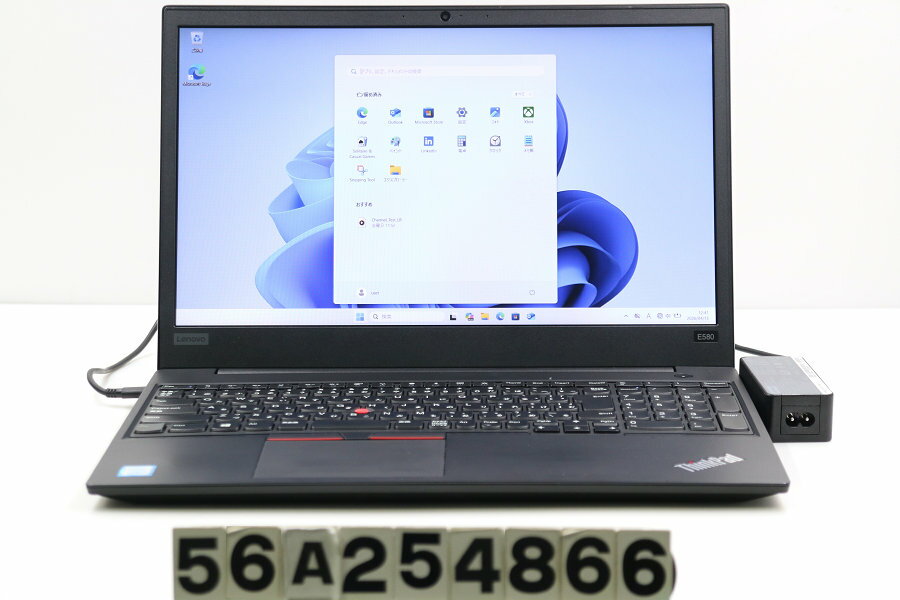 15 inches - Lenovo ThinkPad E580 Core i5 8250U 1.6GHz/8GB/256GB(SSD)/15.6W/FHD(1920x1080)/Win11【中古】【20260415】