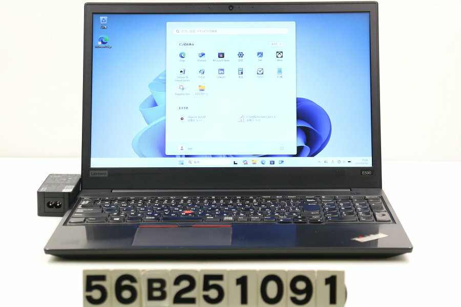 15 inches - Lenovo ThinkPad E590 Core i5 8265U 1.6GHz/8GB/256GB(SSD)/15.6W/FWXGA(1366x768)/Win11 キー文字消えあり【中古】【20260401】