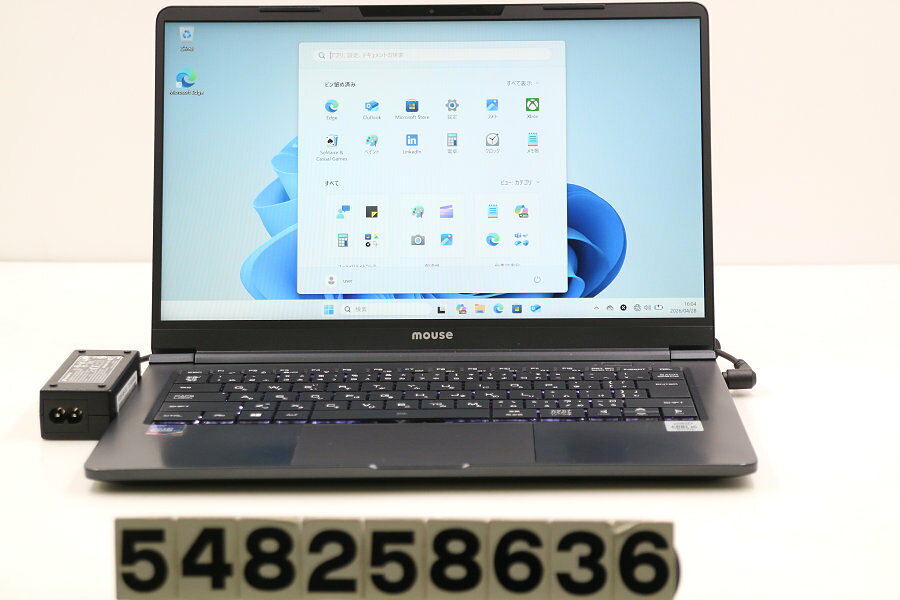 【ジャンク品】mousecomputer X4-i5CMLAB Core i5 10210U 1.6GHz/8GB/256GB(SSD)/14W/FHD(1920x1080)/Win11【中古】【20260501】