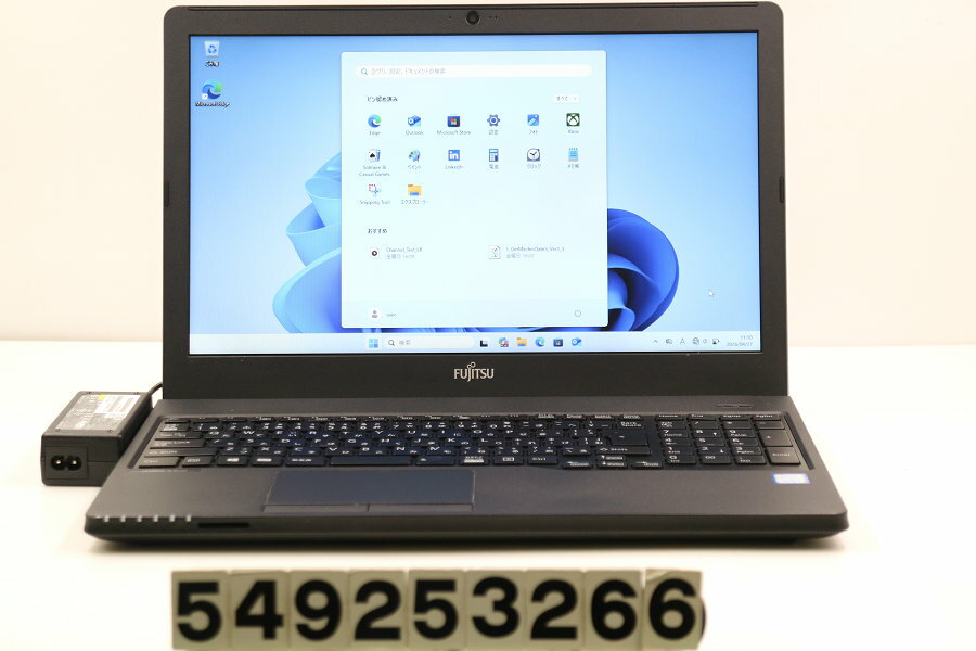 15 inches - 富士通 LIFEBOOK A359/BX Core i3 8130U 2.2GHz/8GB/256GB(SSD)/Multi/15.6W/FWXGA(1366x768)/Win11 キー文字消えあり【中古】【20260501】