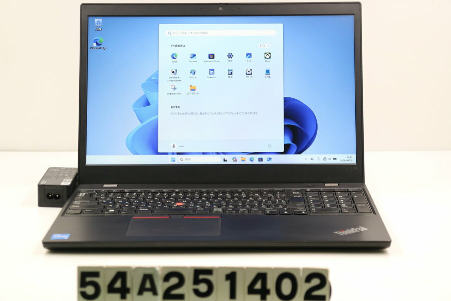 NEC - Lenovo ThinkPad L15 Gen2 Core i5 1135G7 2.4GHz/8GB/256GB(SSD)/15.6W/FWXGA(1366x768)/Win11 キー文字消えあり【中古】【20260422】