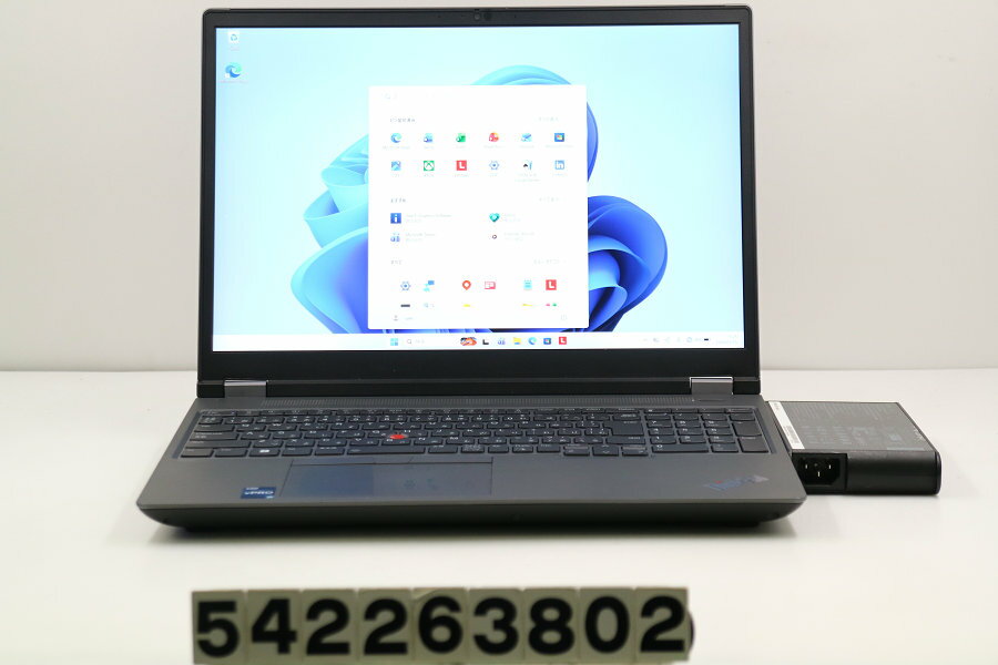 12 inches - Lenovo ThinkPad P16 Gen1 Core i7 12850HX 2.1GHz/32GB/1024GB(SSD)/16W/WQUXGA/Win11/NVIDIA RTXA5500(16GB) 画面キズあり【中古】【20260520】