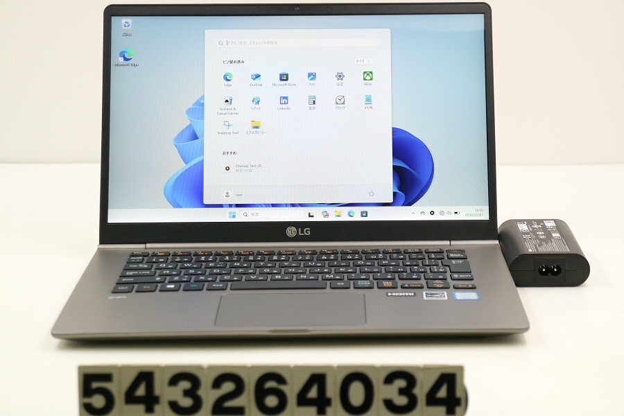 Panasonic - LG gram 14Z990-GA56J Core i5 8265U 1.6GHz/8GB/256GB(SSD)/14W/FHD(1920x1080)/Win11 USB不良【中古】【20260508】