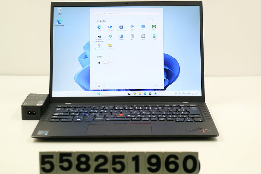 13 inches - Lenovo ThinkPad X1 Carbon 9th Gen Core i5 1135G7 2.4GHz/8GB/256GB(SSD)/14W/WUXGA(1920x1200)/Win11 キーボード痕あり【中古】【20260508】