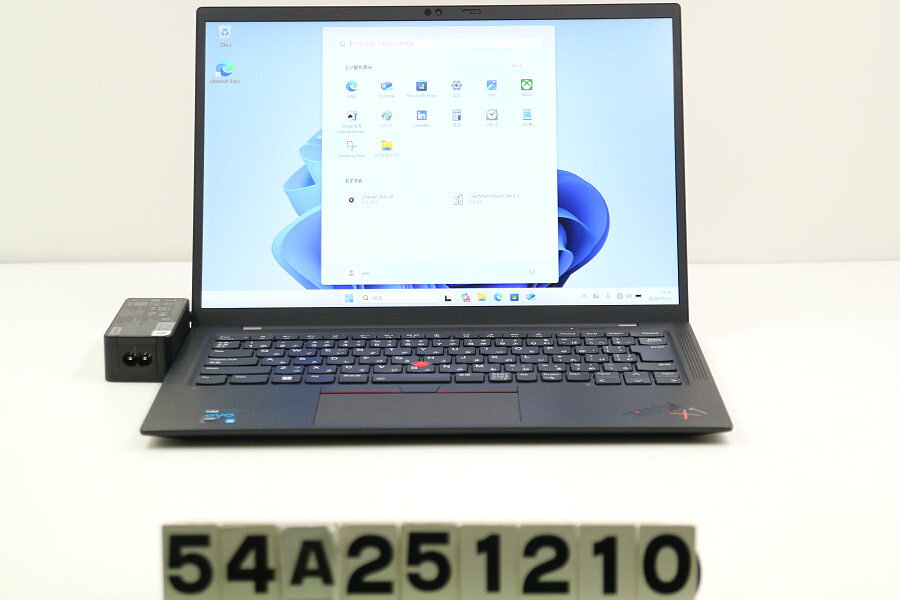 13 inches - Lenovo ThinkPad X1 Carbon 9th Gen Core i5 1135G7 2.4GHz/8GB/256GB(SSD)/14W/WUXGA(1920x1200)/Win11【中古】【20260527】