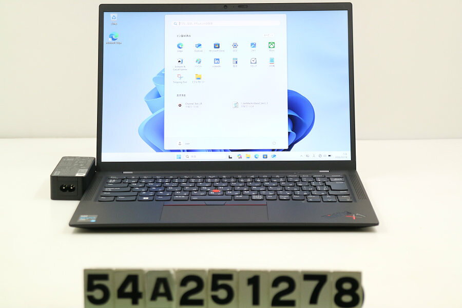 13 inches - Lenovo ThinkPad X1 Carbon 9th Gen Core i5 1135G7 2.4GHz/8GB/256GB(SSD)/14W/WUXGA(1920x1200)/Win11 画面ムラあり【中古】【20260527】