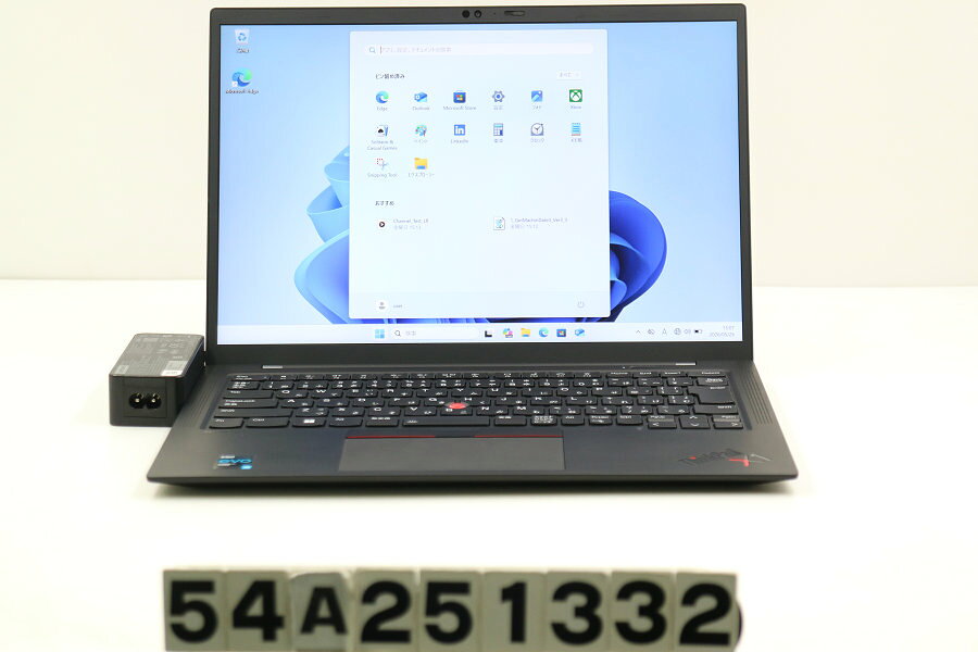 13 inches - Lenovo ThinkPad X1 Carbon 9th Gen Core i5 1135G7 2.4GHz/8GB/256GB(SSD)/14W/WUXGA(1920x1200)/Win11【中古】【20260527】