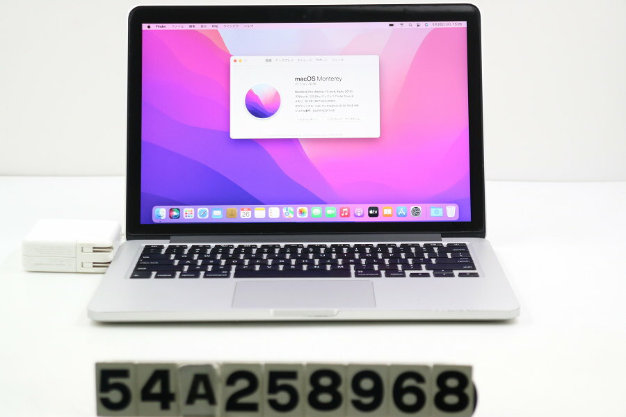 13 inches - Apple MacBook Pro Retina 13インチ Early 2015 A1502 Core i5 5287U 2.9GHz/16GB/128GB/macOS Montrrey スピーカー不良【中古】【20260527】