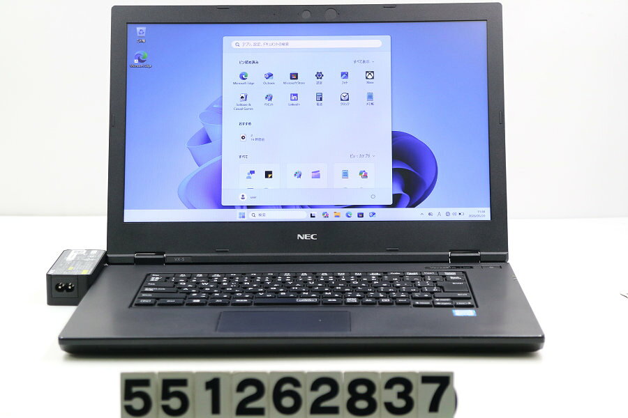 15 inches - NEC PC-VKT16XZG5 Core i5 8265U 1.6GHz/8GB/256GB(SSD)+500GB/Multi/15.6W/FWXGA(1366x768)/Win11 ファン異音あり【中古】【20260522】