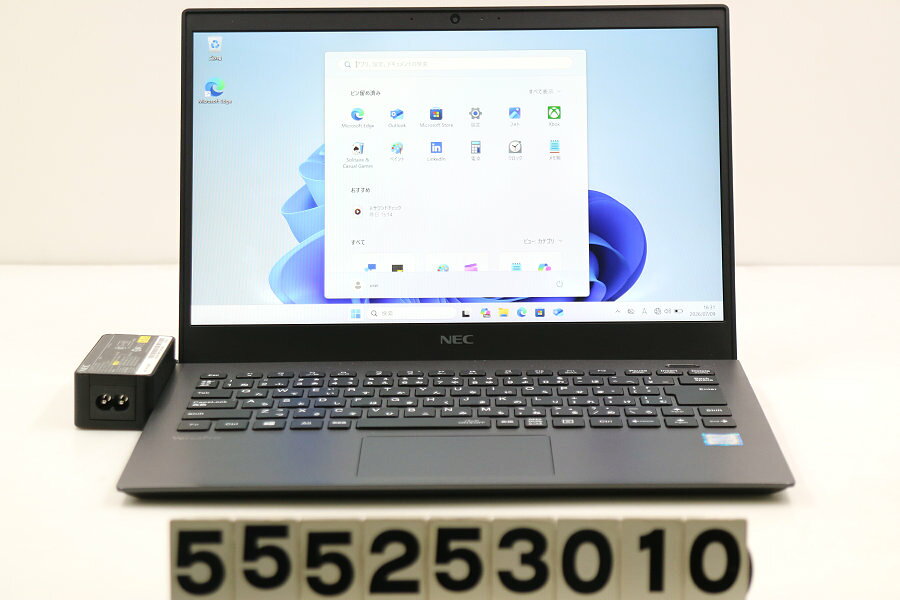 【ジャンク品】NEC PC-VKT16GZG6 Core i5 8265U 1.6GHz/8GB/256GB(SSD)/13.3W/FHD(1920x1080)/Win11【中古】【20260715】