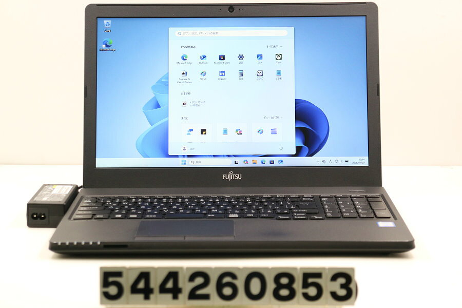 富士通 LIFEBOOK A359/BX Core i3 8130U 2.2GHz/8GB/256GB(SSD)/Multi/15.6W/FWXGA(1366x768)/Win11【中古】【20260805】