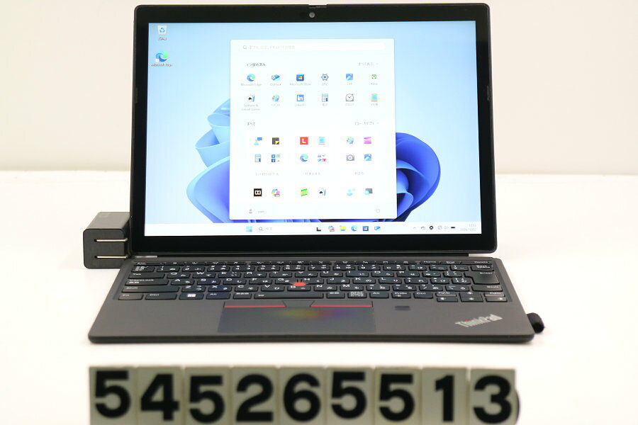 商品情報 No.545265513メーカーLenovo商品名 型番・型名ThinkPad X12 Detachable Gen1※20UVS2XQ00仕様■基本スペック　・CPU：Core i5 1130G7 1.1GHz(4コア8スレッド)　・メモリ：16384MB(変更不可)　・HDD：256GB(M.2 NVMe SSD)　・VGA：オンボード　・DRIVE：なし　・モニター：12.3インチワイドWUXGA+(1920x1280) タッチパネルグレア液晶　・その他機能：無線LAN Bluetooth USB3.0 Webカメラ 指紋認証 顔認証 USB(Type-C) nanoSIMスロット バックライト付キーボード　・リカバリ：11 Pro 64bitリカバリ済(OS導入済)状態・動作状況■動作：中古動作品 ※液晶パネル面：確認した限りキーボード痕あり ※液晶表示：確認した限り目立つ表示不良なし ※バッテリ状態：充電駆動可能 ※バッテリは保証対象外となります。外観■汚れ　・外装汚れ若干有り。■シール痕　・若干あり。■傷　・外装に使用に差し支えない擦り傷がございます。■その他　・中古品のため使用に差し支えない傷、汚れがある場合がございます。　・本体内外装は清掃しておりますが、多少の汚れが残っている可能性がございます。　・本体擦り傷 側面擦り傷 タイプカバー擦り傷 角塗装ハゲ シール痕 パームレスト擦り傷 摩耗 タッチパッド摩耗 テカリあり　・キーボード特記事項：摩耗あり附属品■付属品(下記に記載の物以外は付属いたしません。また、写真に掲載の無い物は付属いたしません)　・ACアダプター　・タイプカバー対応情報-備考　・11 Pro 64bitリカバリ済(OS導入済)※リカバリ完了しておりますので、お届け後すぐにご利用頂けます。ご注意　・掲載中の商品について、一部の在庫は各地方のPCコンフル店頭でも展示、販売しています。　・搭載されたSSDやバッテリー等に関して、お問い合わせによる追加の状態確認(健康状態や残量等)は誠に申し訳ありませんが対応いたしておりません。　・店頭で展示している関係上、ごく稀に展示中の破損や付属品の欠損等が発生する場合がございます。その際には、当店よりお客さまにご連絡させていただきます。　・その場合、代替品をご提案させていただきます。ご提案商品がご注文者様の要件に添いません場合はキャンセル対応させて頂きます。　・PCコンフルの在庫に関しましては、同時発送およびサイズによりますが同梱発送を対応させて頂けます。但し在庫が複数拠点の場合、対応がかないません。