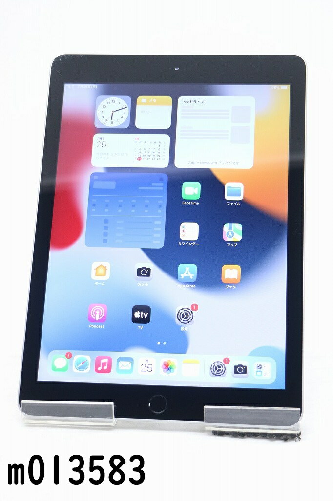 Wi-Fiモデル Apple iPad5 Wi-Fi 32GB iPadOS15.5 スペースグレイ MP2F2J/A 初期化済 【m013583】 【中古】【K20220726】