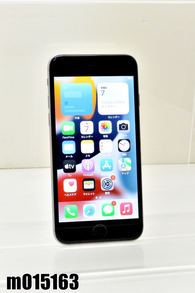 白ロム SIMフリー au SIMロック解除済 Apple iPhone6s 16GB iOS15.7 Space Gray MKQJ2J/A 初期化済 【m015163】 【中古】【K20221007】