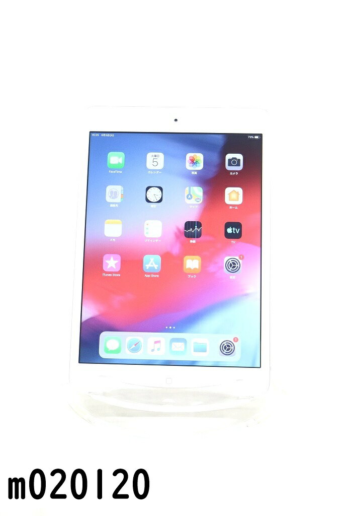 Wi-Fiモデル Apple iPad mini2 Wi-Fi 128GB iPadOS12.5.7 シルバー ME860J/A 初期化済 【m020120】【中古】【K20230905】