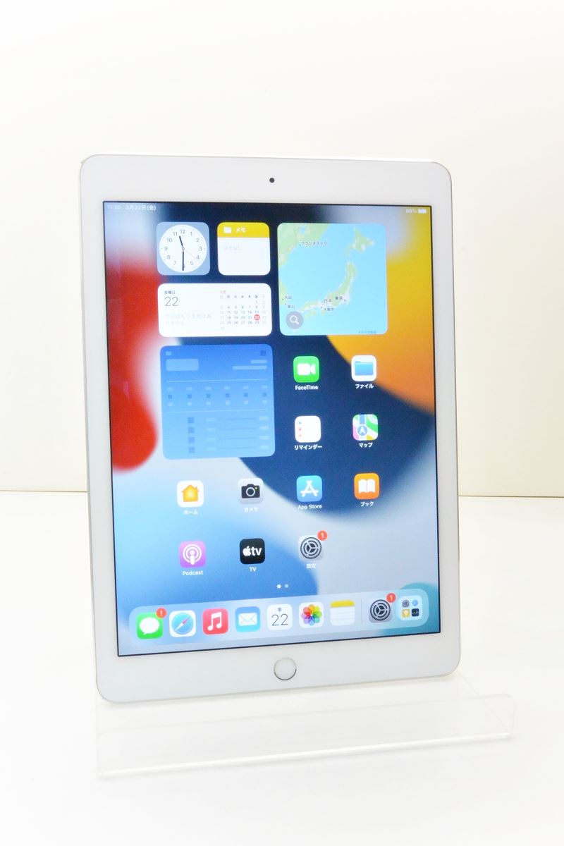 Wi-Fiモデル Apple iPad Air2 Wi-Fi 16GB iPadOS15.8.2 シルバー MGLW2J/A 初期化済 【m022232】【中古】【K20240322】