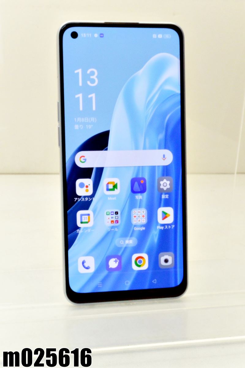 白ロム au SIMフリー OPPO Reno7 A 128GB Android13 ドリームブルー OPG04 初期化済 【m025616】【中古】【K20250111】