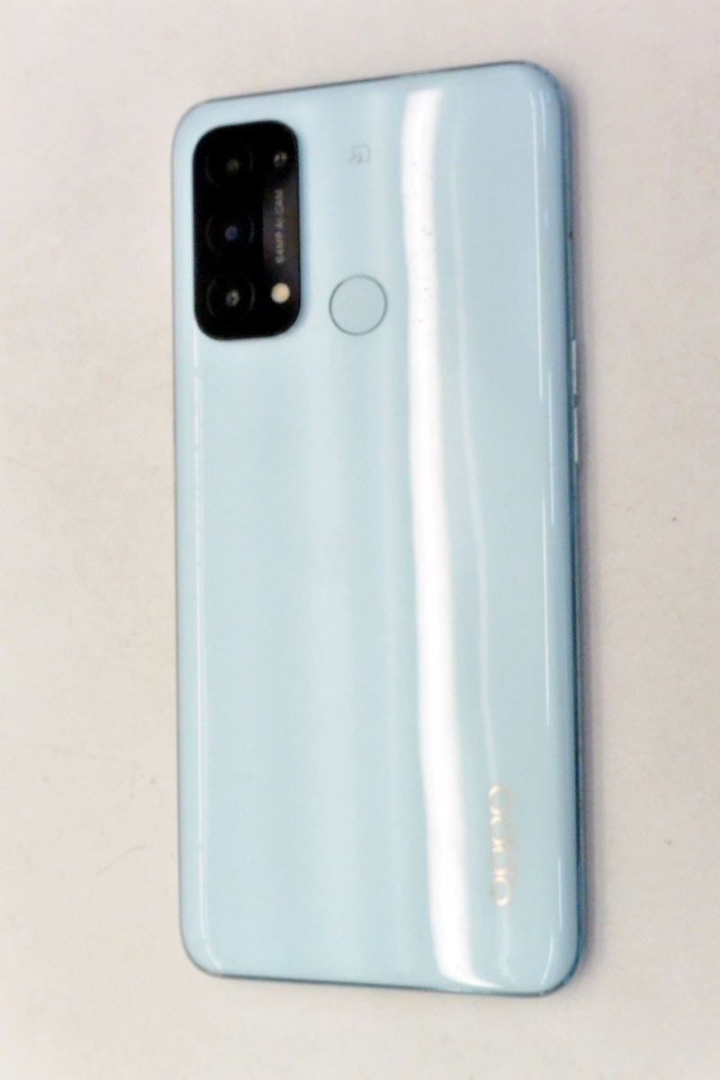 白ロム Y!mobile SIMフリー OPPO Reno5 A (eSIM非対応版) 128GB Android12 アイスブルー A101OP 初期化済 【m025631】【中古】【K20250118】