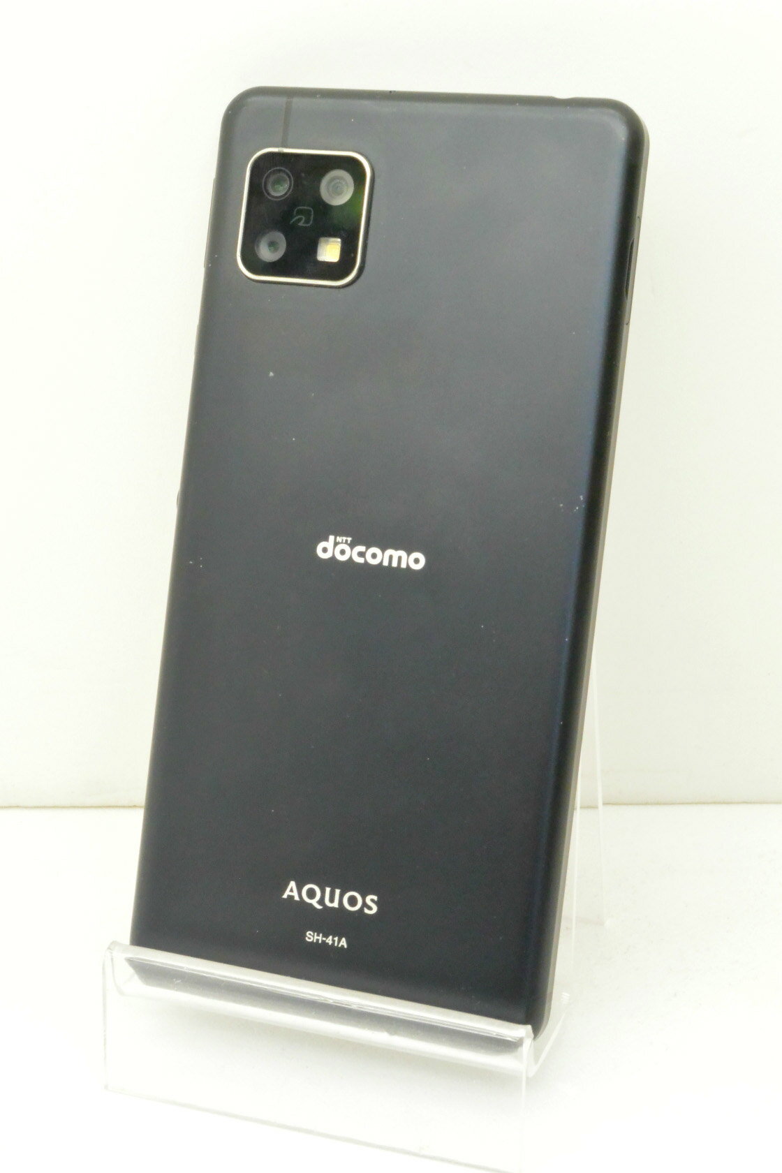 白ロム docomo SIMロック解除済 SHARP AQUOS Sense4 64GB Android12 ブラック SH-41A 初期化済 【m026104】【中古】【K20250228】