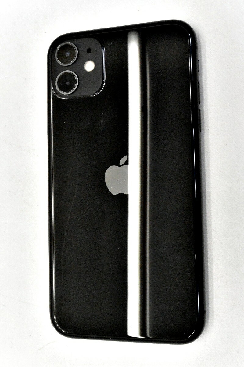 白ロム SIMフリー au SIMロック解除済 Apple iPhone11 64GB iOS18.5 ブラック MWLT2J/A 初期化済 【m028302】【中古】【K20251025】
