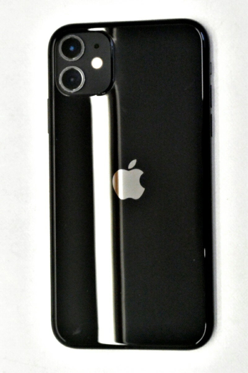 白ロム SIMフリー au SIMロック解除済 Apple iPhone11 64GB iOS18.5 ブラック MWLT2J/A 初期化済 【m029470】【中古】【K20251225】