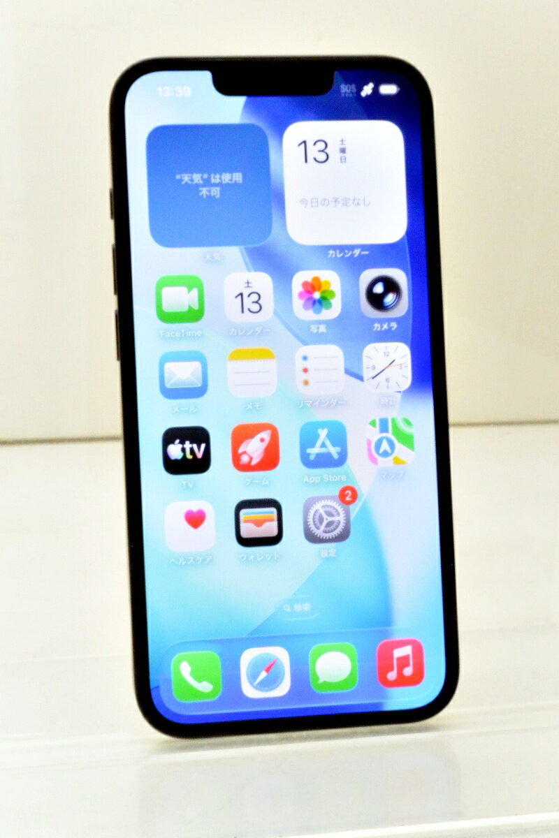 Rakuten - 白ロム au SIMフリー Apple iPhone16e 128GB iOS26.5 Black MD1Q4J/A 初期化済 【m031405】【中古】【K20260613】