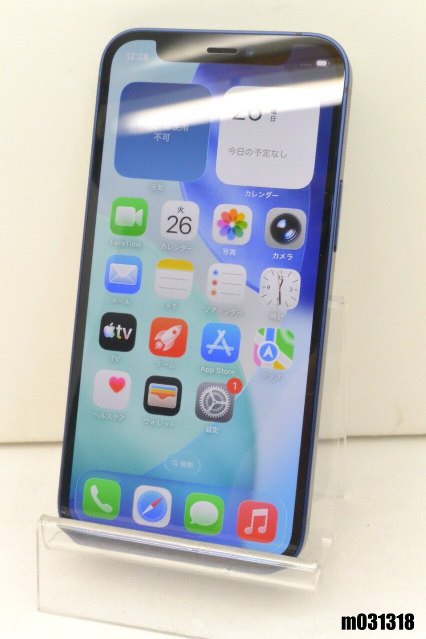 白ロム SIMフリー docomo SIMロック解除済 Apple iPhone12 mini 128GB iOS26.5 ブルー MGDP3J/A 初期化済 【m031318】【中古】【K20260526】
