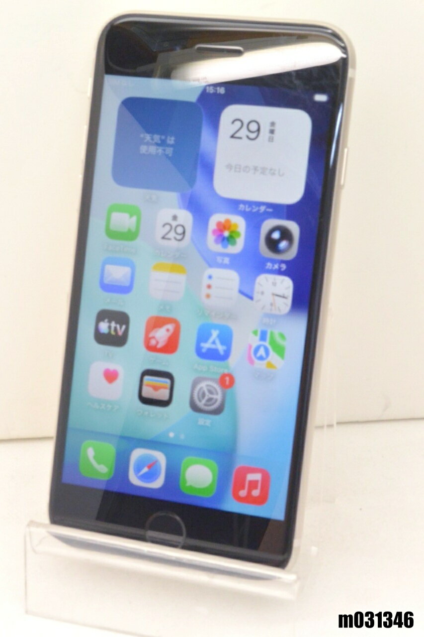 白ロム au SIMフリー Apple iPhoneSE(第3世代) 64GB iOS26.5 Starlight MMYD3J/A 初期化済 【m031346】【中古】【K20260529】