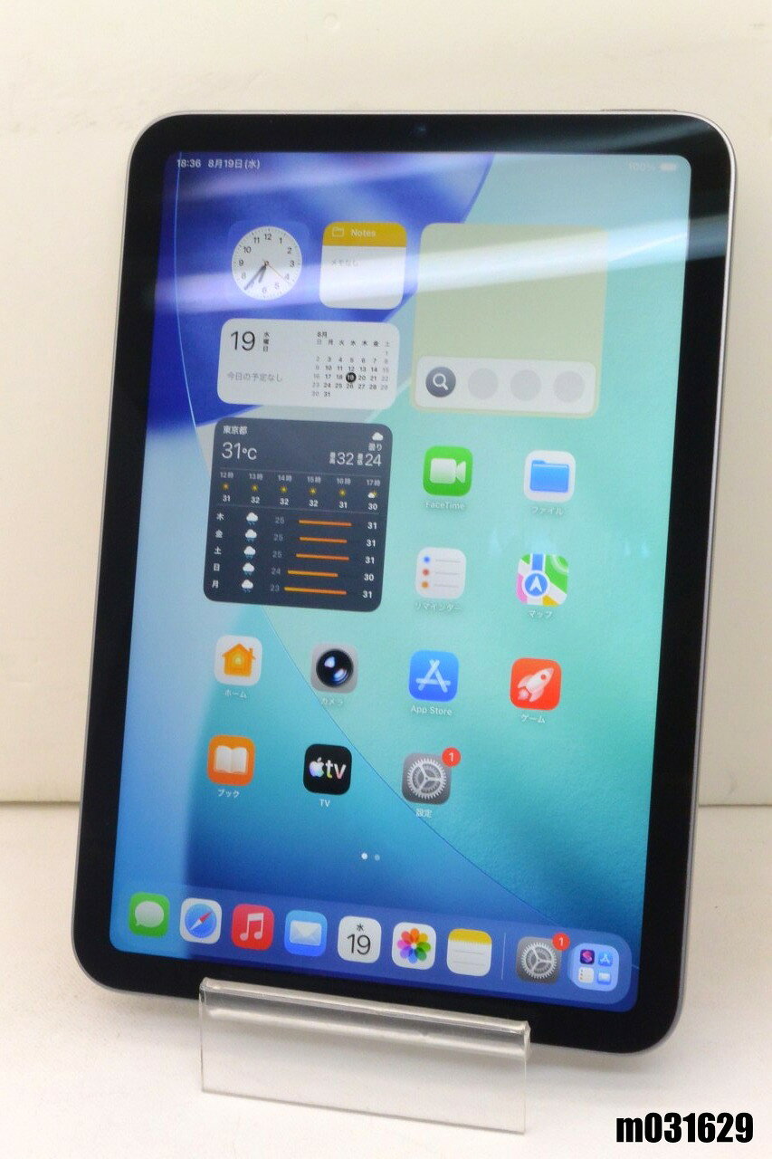 Wi-Fiモデル Apple iPad mini7 (A17 Pro) Wi-Fi 128GB iPadOS26.6.1 Space Gray MXN63J/A 初期化済 【m031629】【中古】【K20260819】