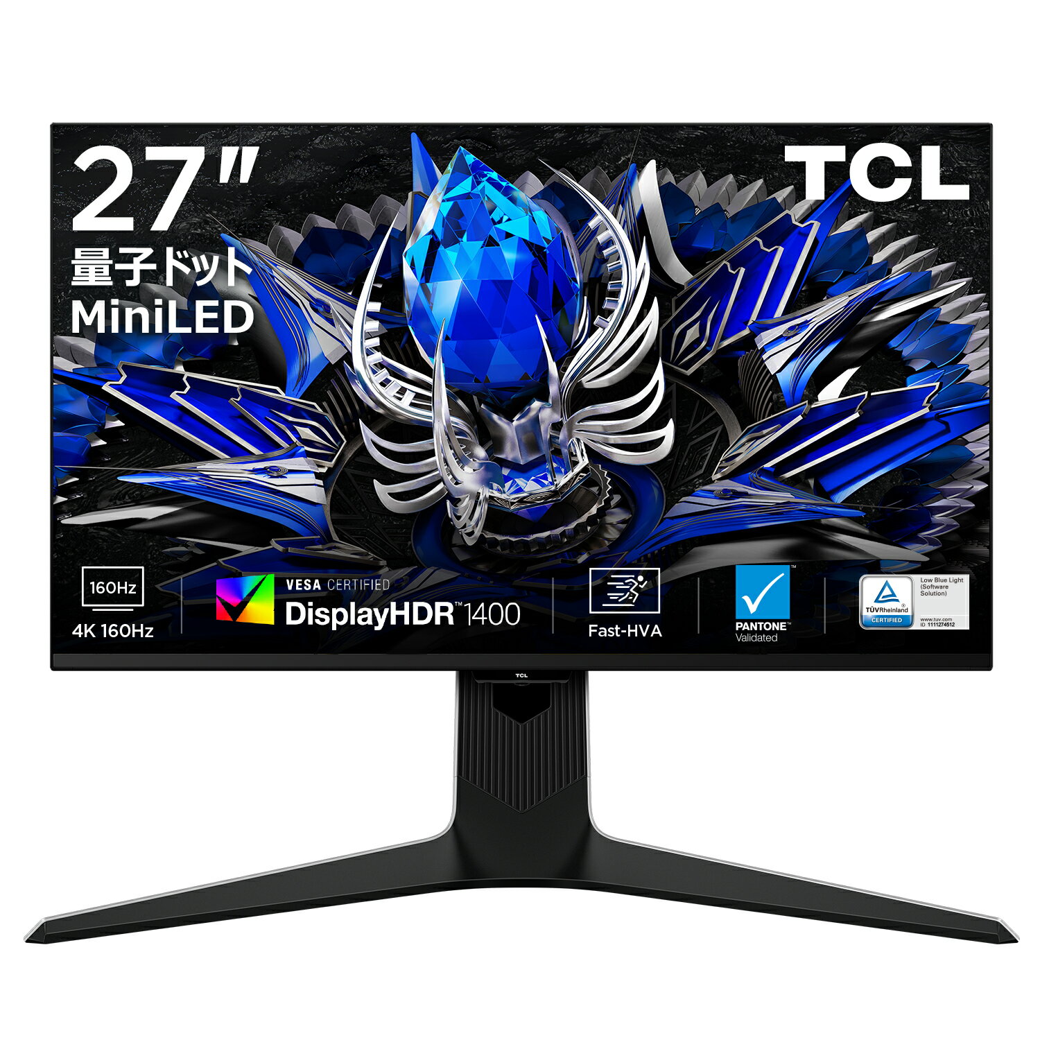 TCL 量子ドット MiniLED モニター E-sports用 eスポーツ 27型 27インチ 34型 34インチ 34R83Q 湾曲率1500R 曲面 UWQHD 170Hz Fast HVA パネル 1ms 非光沢 HDR1400 HDMI2.1 DP 縦横回転 高さ調節 Type C 90W スピーカー内蔵 新生活 27R83U