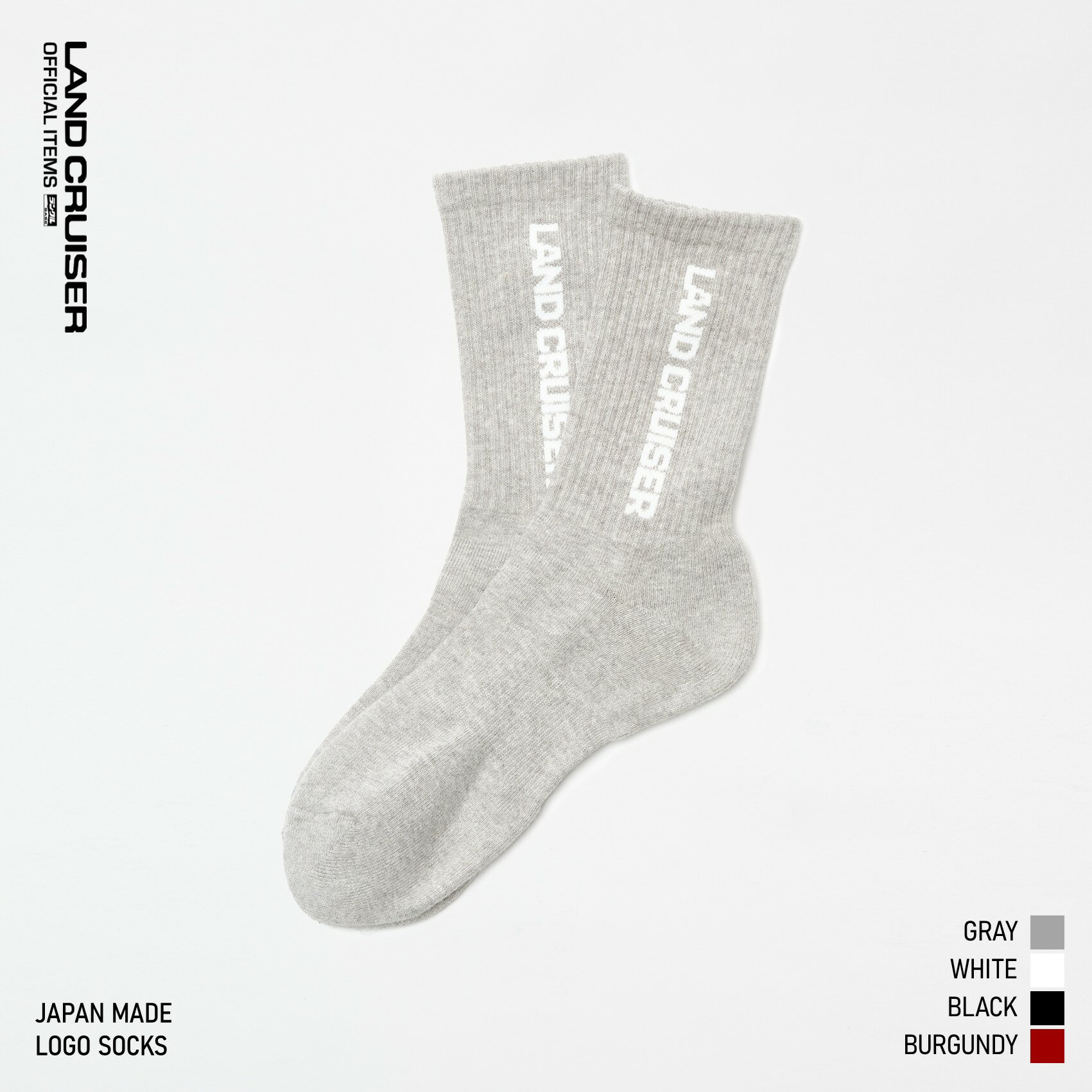 【TOYOTA公式】ロゴ ソックス ランドクルーザー LOGO SOCKS 全4色/25-27cm ランドクルーザー ランクル land cruiser トヨタ TOYOTA オ..