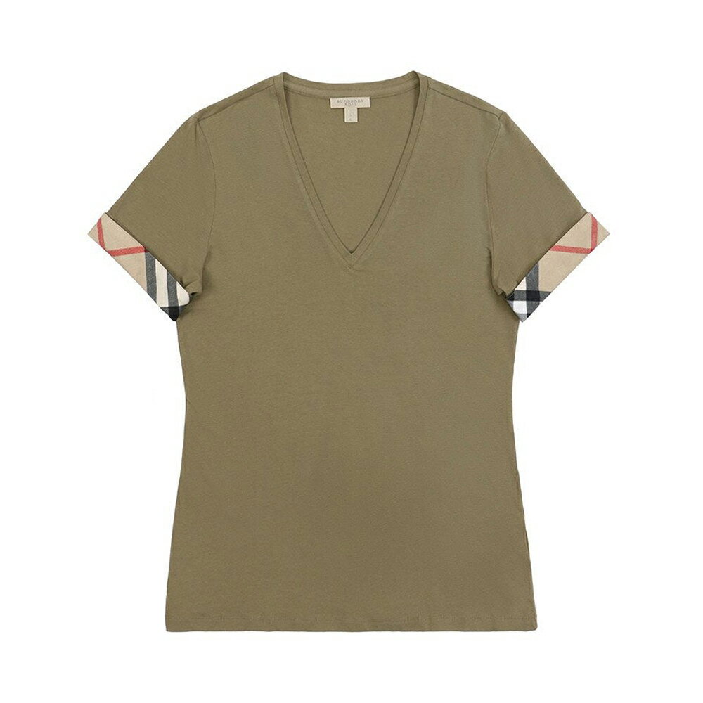バーバリー BURBERRY LADIES T-SHIRT レディース T シャツ 3965148 33430 PALE-KHAKI-G【並行輸入品】【新古品・未使用品】