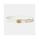 グッチ GUCCI レディース ダブルG バックル レザーベルト 409417 AP00T 9022 WHITE【並行輸入品】【新古品・未使用品】(4)