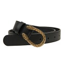 グッチ GUCCI レディース レザー プレートバックル ベルト 476453 AP00T 1000 BLACK【並行輸入品】【新古品・未使用品】