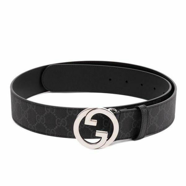 グッチGUCCI MEN BELT メンズバットベルト 703147 KAAAD 1000【並行輸入品】【新古品・未使用品】