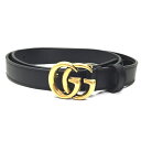 グッチ GUCCI BELT レディースベルト 409417 AP00T 1000 BLACK【並行輸入品】【新古品・未使用品】